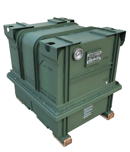 coated military storage crate example